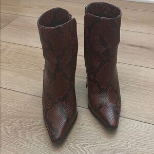 Women's Snakeskin Ankle Boots